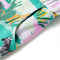 Kindershorts met trekkoord dieren en plantenprint 116 lichtmintkleurig