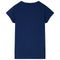 Kindershirt met hondenprint 140 marineblauw