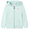 Kindervest met capuchon en rits 92 gemengd lichtmint
