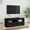 Tv-wandmeubel met LED-verlichting 100x30x40 cm zwart