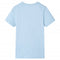 Kindershirt 92 gemleerd zachtblauw