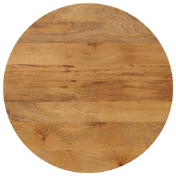 Tafelblad rond 90x3,8 cm massief ruw mangohout