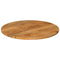 Tafelblad rond 90x3,8 cm massief ruw mangohout