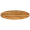 Tafelblad rond 90x3,8 cm massief ruw mangohout