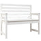Tuinbank 109x48x91,5 cm massief grenenhout wit