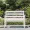 Tuinbank 109x48x91,5 cm massief grenenhout wit