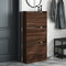 Schoenenkast 60x21x125,5 cm bewerkt hout bruineikenkleurig