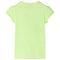 Kindershirt 116 neongeel