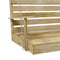 Schommelbank 155x65x60 cm gempregneerd grenenhout