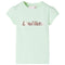 Kindershirt met kapmouwen 92 zachtgroen