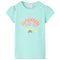 Kindershirt 104 lichtzeeblauw