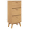Schoenenkast OLDEN 55x35x120 cm grenenhout bruin