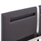 Bedframe met LED kunstleer grijs 180x200 cm