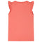 Kindershirt met ruches aan de mouwen 116 koraalkleurig