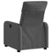 Fauteuil verstelbaar stof donkergrijs