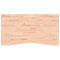 Bureaublad 110x(55-60)x1,5 cm massief beukenhout