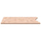 Bureaublad 110x(55-60)x1,5 cm massief beukenhout