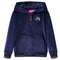 Kinderjas met capuchon regenboogontwerp 116 marineblauw
