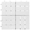 Terrastegels 10 st 30x30 cm massief acaciahout wit