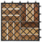 Terrastegels 10 st 30x30 cm massief acaciahout wit