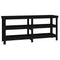 werkbank 181x50x80 cm massief grenenhout zwart