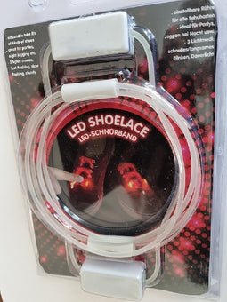 Lichtgevende Nylon Veters - LED - Rood