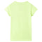 Kindershirt 116 fluorescerend geel