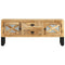 Tv-meubel 110x30x45 cm ruw mangohout