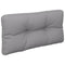 Palletkussen 80x40x12 cm stof grijs