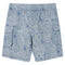 Kindershorts met trekkoord 128 donkerblauw