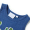 Kindertopje 116 gemleerd donkerblauw