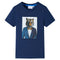 Kindershirt met korte mouwen 140 donkerblauw