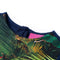 Kinderjurk met lange mouwen kattenprint 140 marineblauw