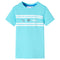 Kindershirt 128 zeeblauw