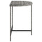 Tuintafel 80x50x75 cm poly rattan grijs