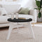 Tafelblad rond 60x3 cm massief grenenhout zwart