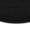 Tafelblad rond 60x3 cm massief grenenhout zwart