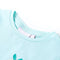 Kindershirt 128 lichtzeeblauw