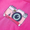 Kindershirt 128 donkerroze
