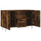 Dressoir 100x36x60 cm bewerkt hout gerookt eikenkleurig
