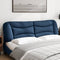 Hoofdbordkussen 180 cm stof blauw