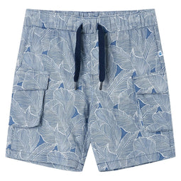 Kindershorts met trekkoord 116 donkerblauw