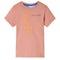 Kindershirt met korte mouwen 92 lichtoranje