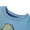 Kindertrui met gorillaprint 116 middelblauw