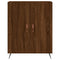 Dressoir 69,5x34x90 cm bewerkt hout bruineikenkleurig
