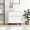 Dressoir 60x35x70 cm bewerkt hout wit