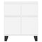 Dressoir 60x35x70 cm bewerkt hout wit