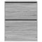 Schoenenkast 80x34x96,5 cm bewerkt hout grijs sonoma eikenkleur