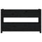 Plantenbak 112x25x66 cm massief grenenhout zwart