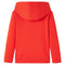 Kindertrui met capuchon 116 rood